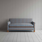  Idler 3 Seater Sofa in Regatta Cotton, Blue - Nicola Harding 