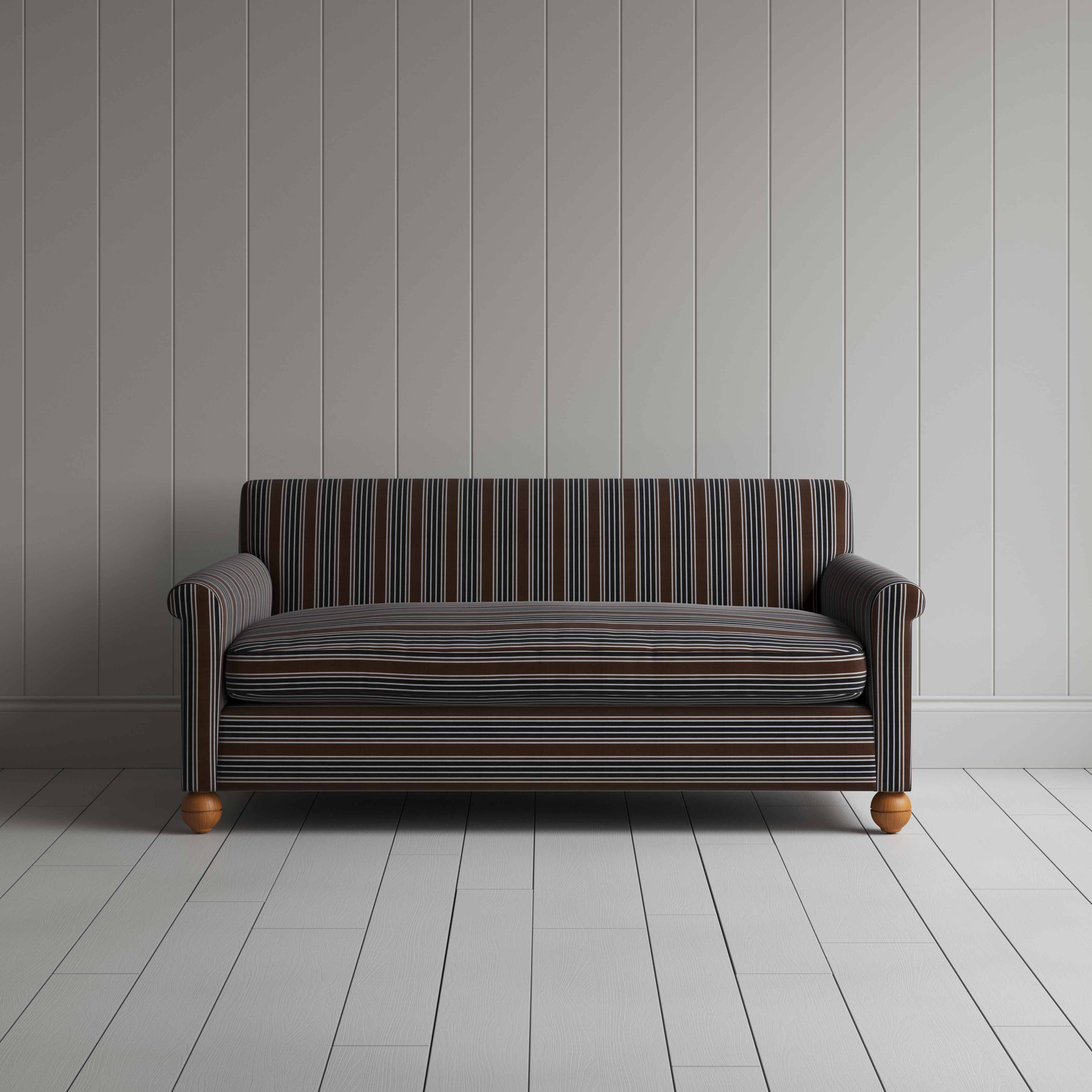  Idler 3 Seater Sofa in Regatta Cotton, Charcoal 