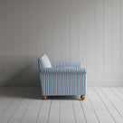  Idler 3 Seater Sofa in Slow Lane Cotton Linen, Blue - Nicola Harding 