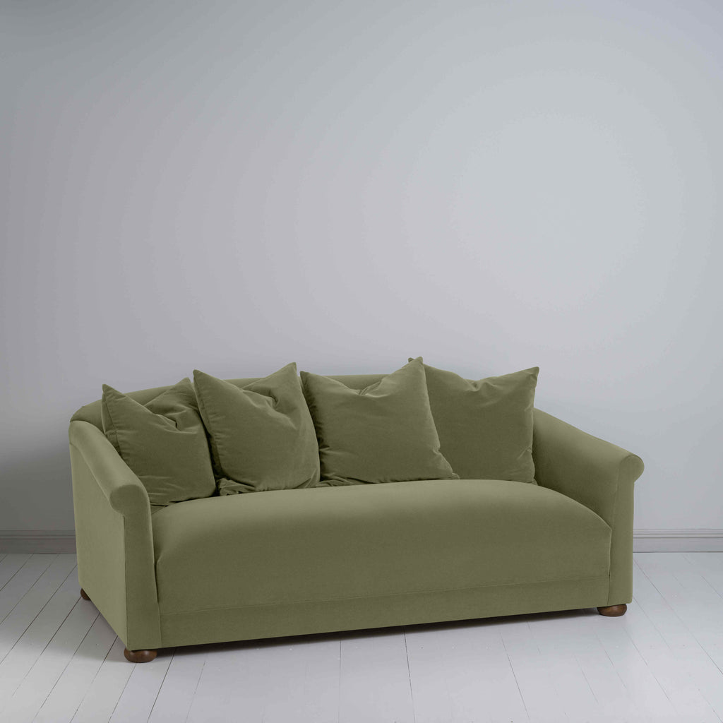  More the Merrier 3 Seater Sofa in Intelligent Velvet Green Tea - Nicola Harding 