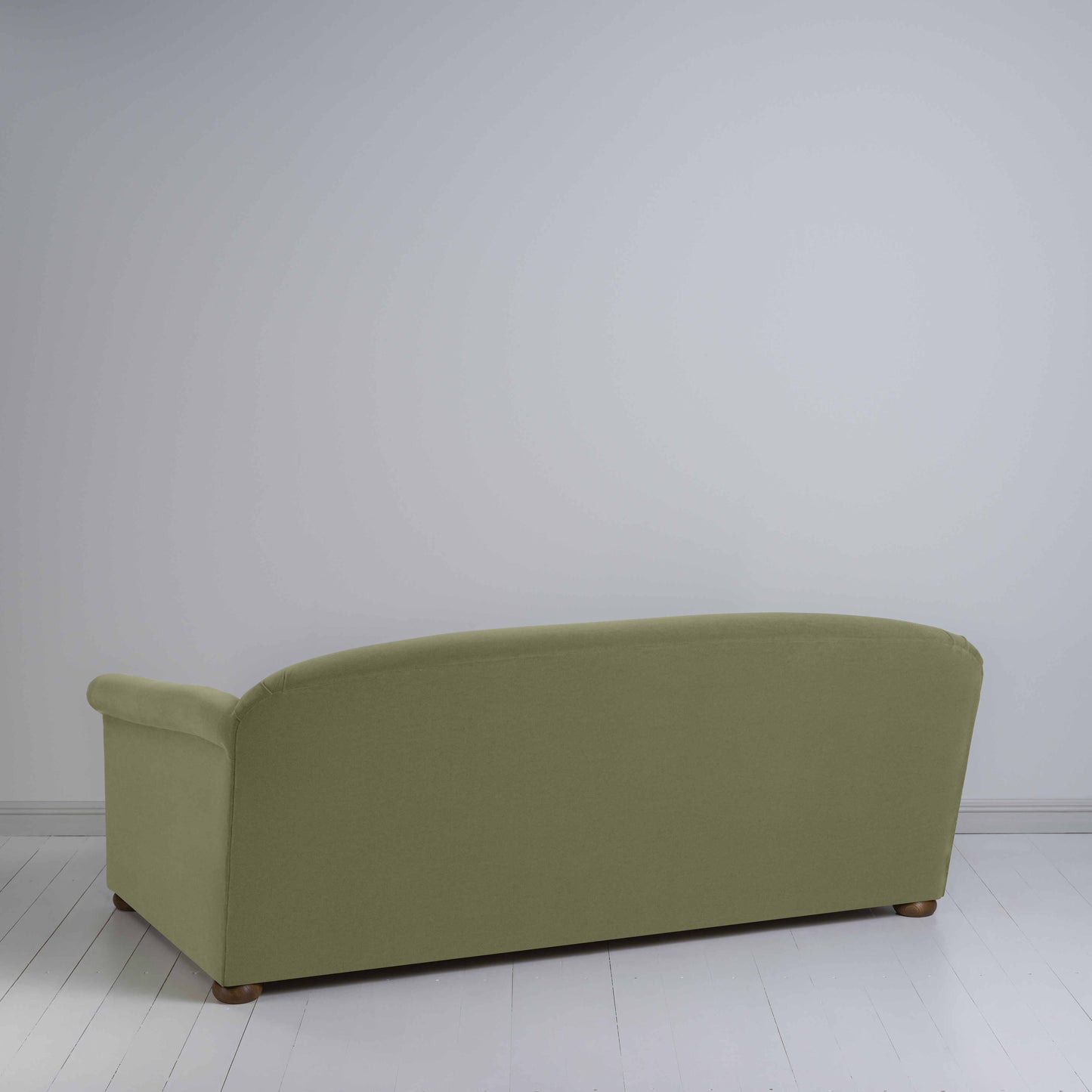 More the Merrier 3 Seater Sofa in Intelligent Velvet Green Tea - Nicola Harding