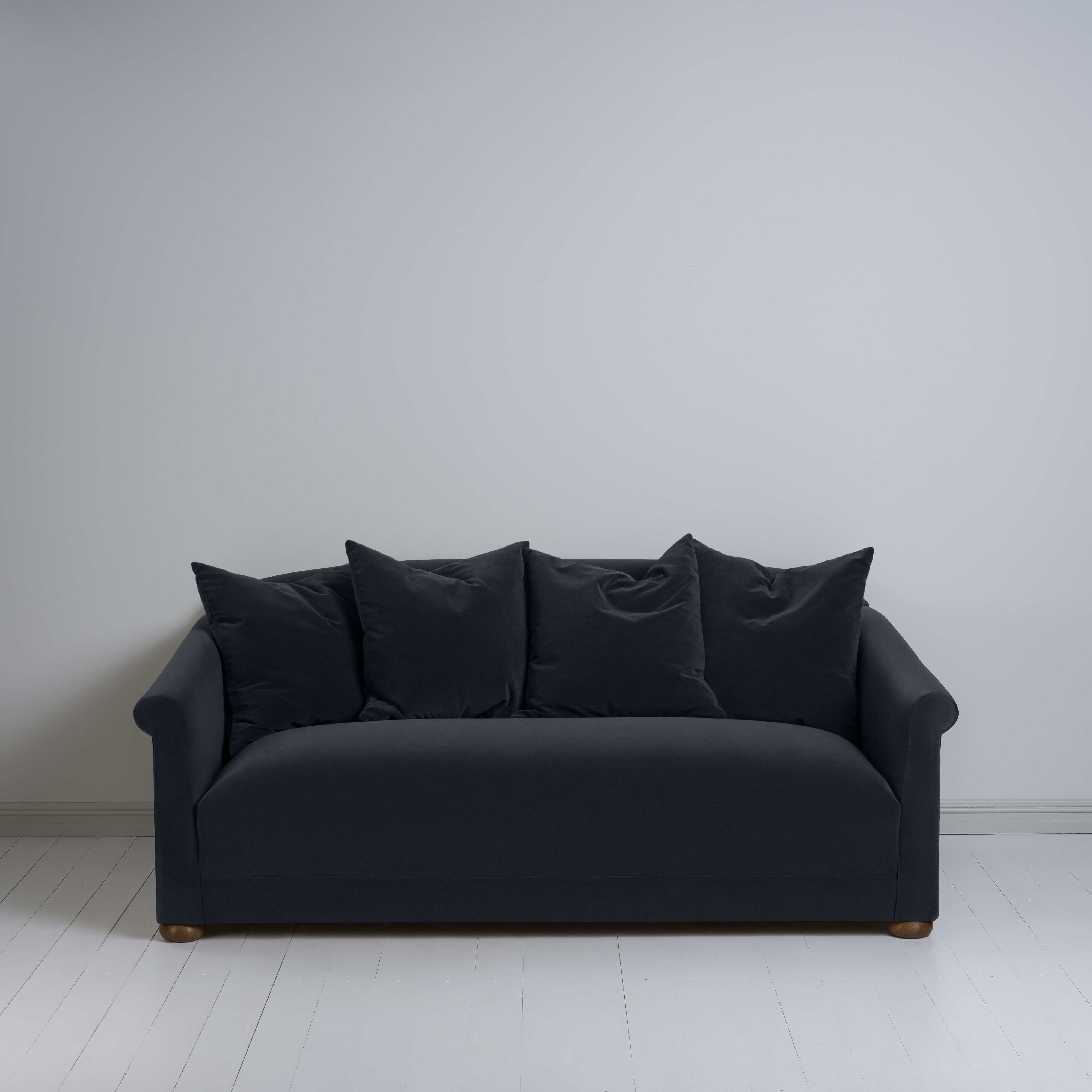  More the Merrier 3 Seater Sofa in Intelligent Velvet Onyx - Nicola Harding 