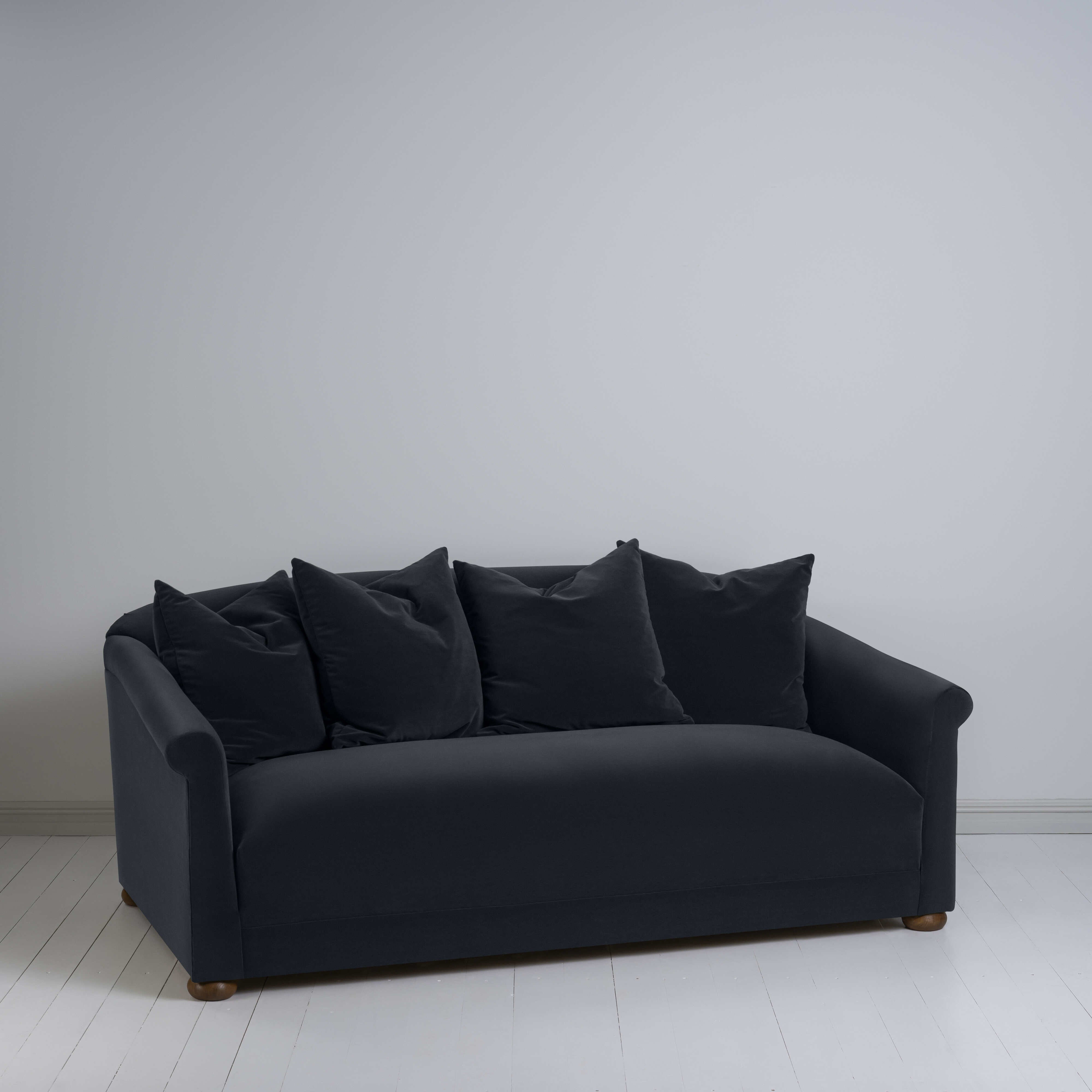  More the Merrier 3 Seater Sofa in Intelligent Velvet Onyx - Nicola Harding 