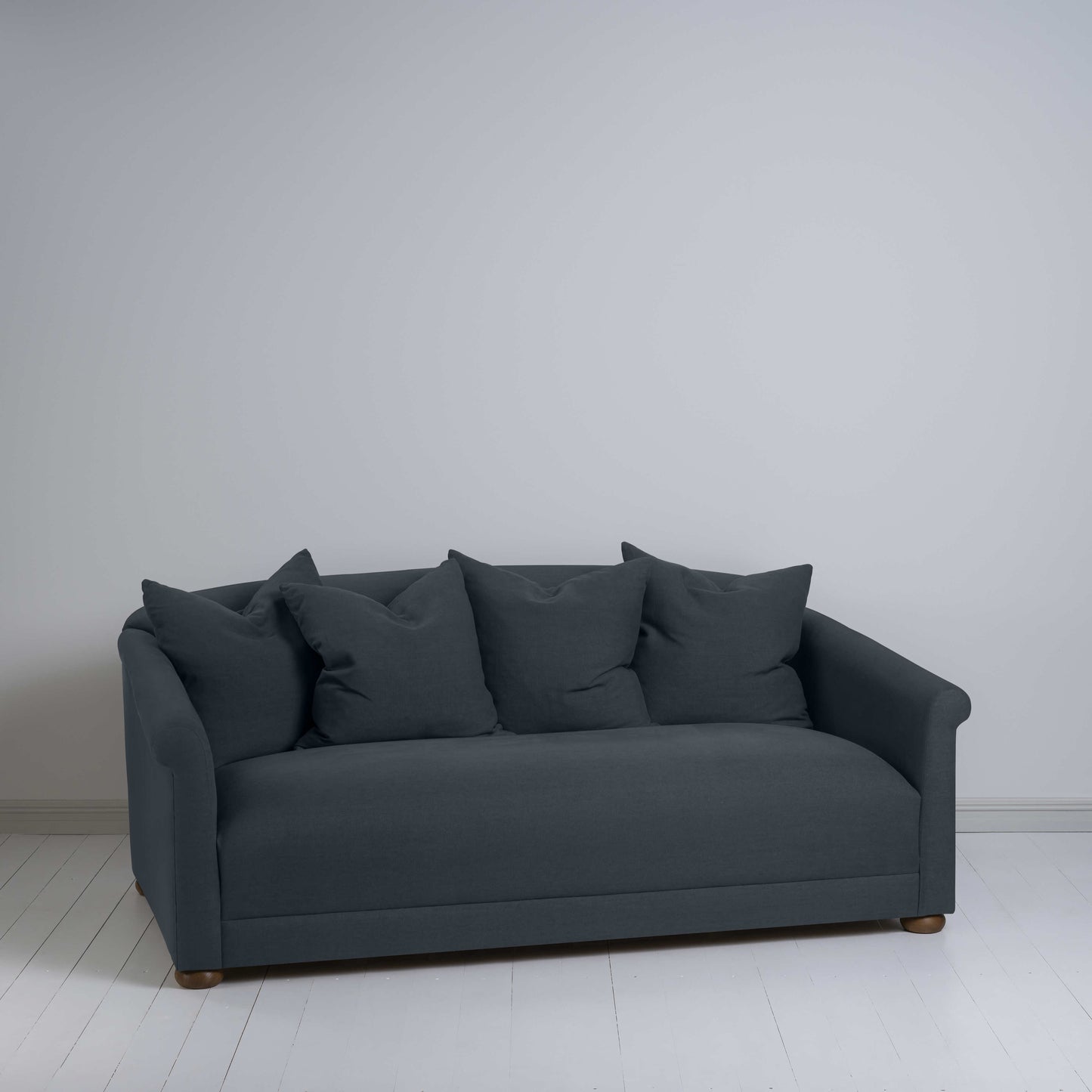 More the Merrier 3 Seater Sofa in Laidback Linen Midnight - Nicola Harding