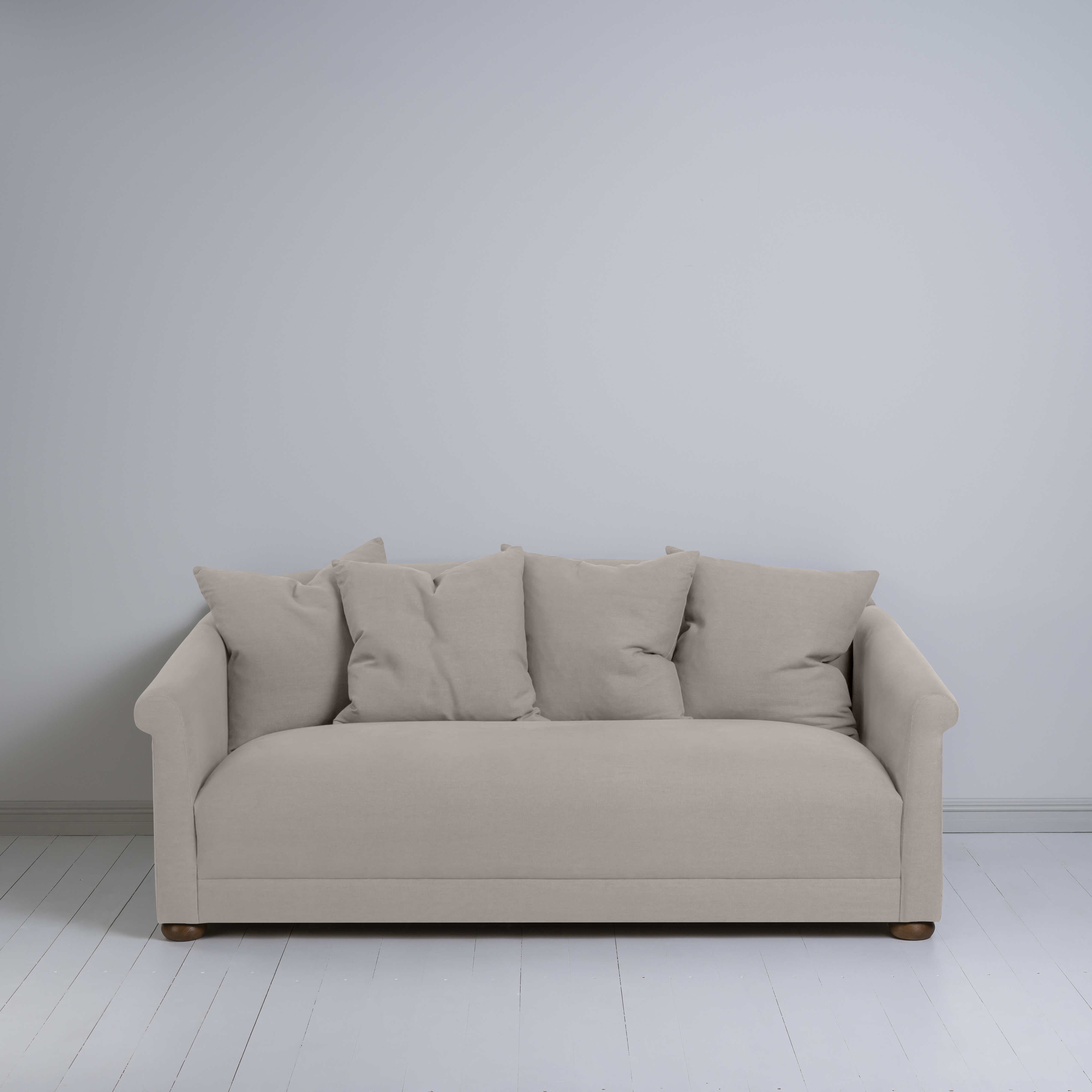  More the Merrier 3 Seater Sofa in Laidback Linen Pearl Grey - Nicola Harding 