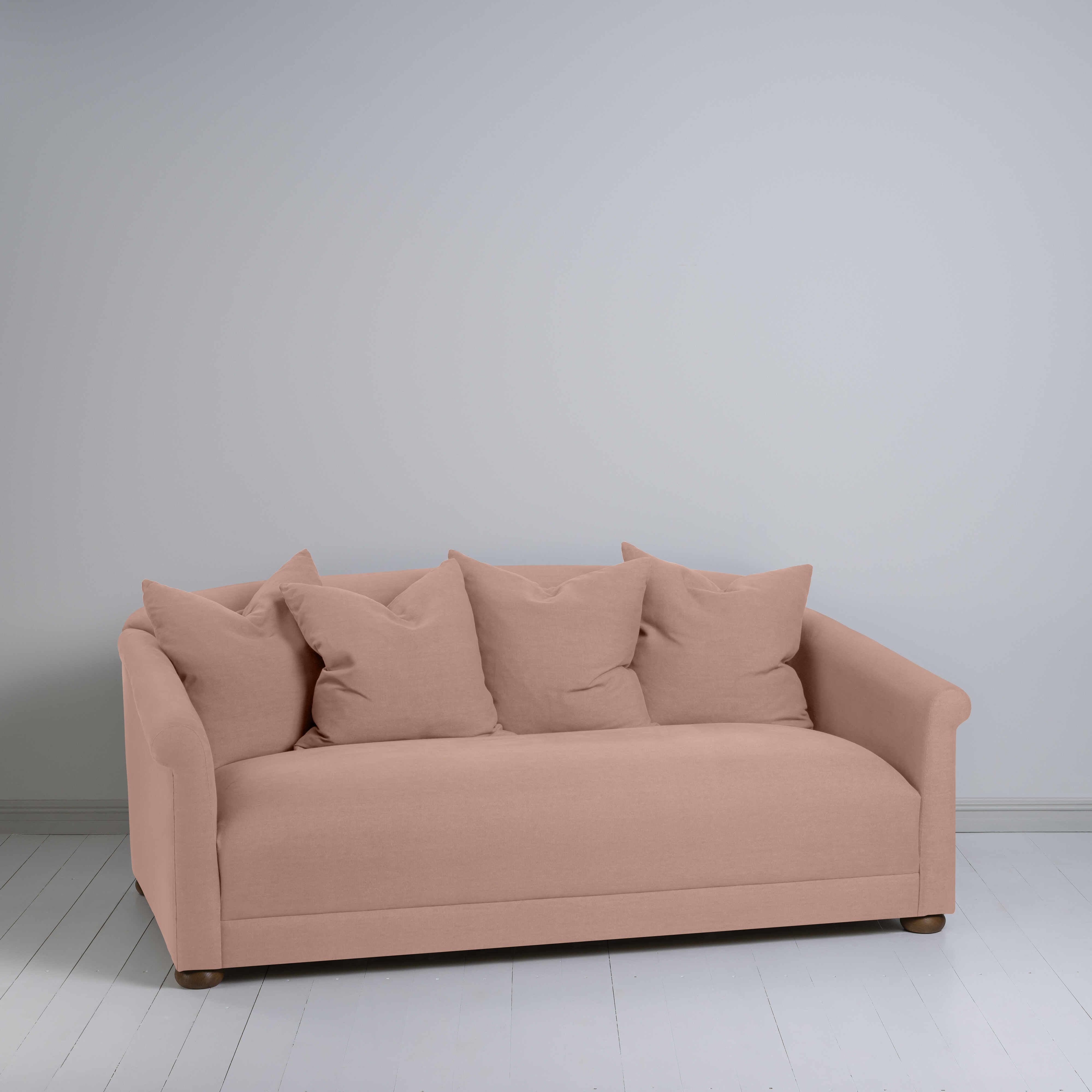  More the Merrier 3 Seater Sofa in Laidback Linen Roseberry - Nicola Harding 