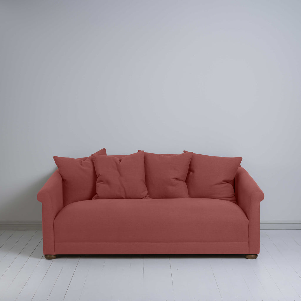  More the Merrier 3 Seater Sofa in Laidback Linen Rouge - Nicola Harding 