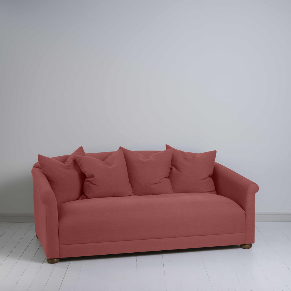  More the Merrier 3 Seater Sofa in Laidback Linen Rouge - Nicola Harding 