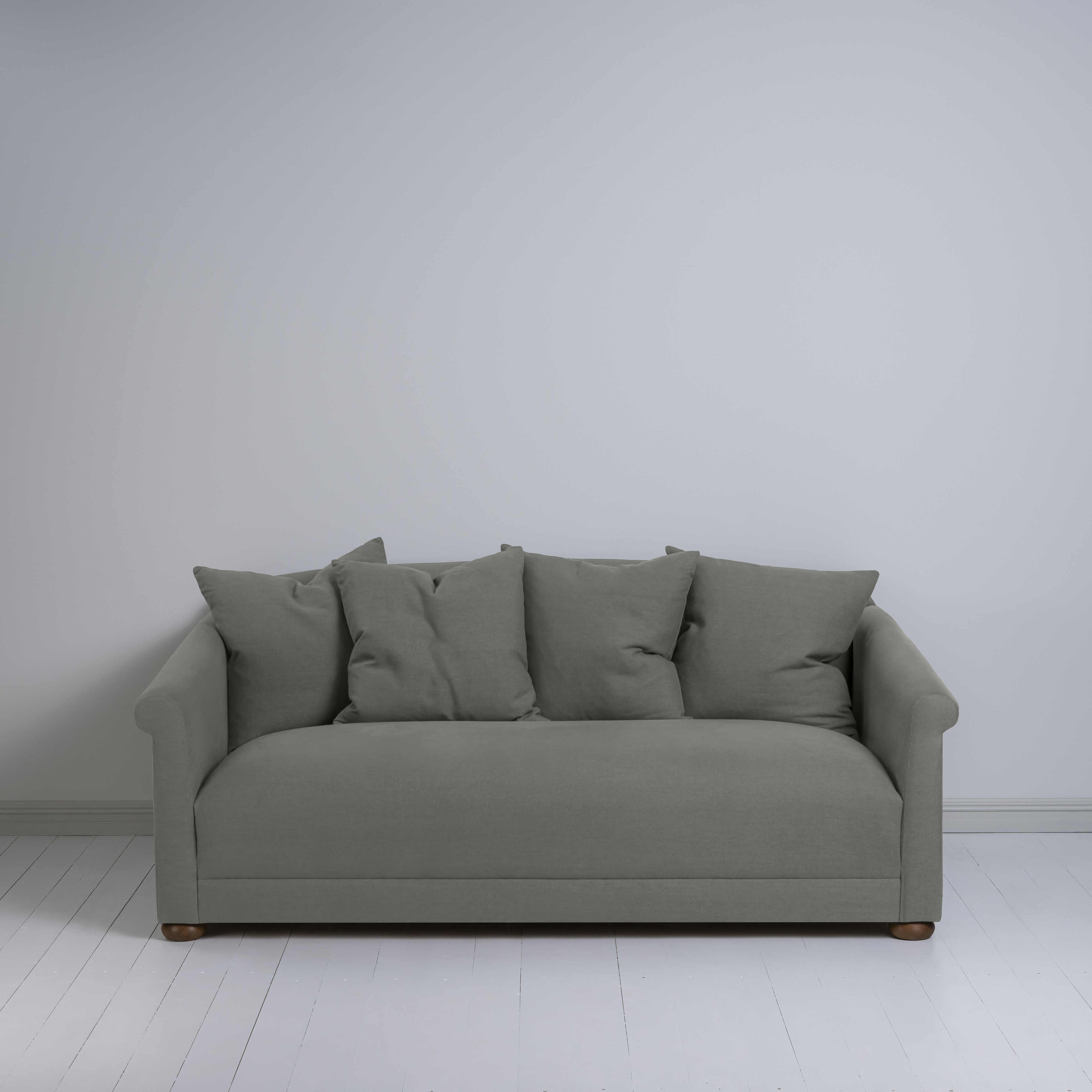  More the Merrier 3 Seater Sofa in Laidback Linen Shadow - Nicola Harding 