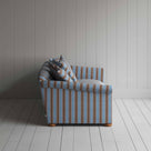  More the Merrier 3 Seater Sofa in Regatta Cotton, Blue Side View - Nicola Harding 