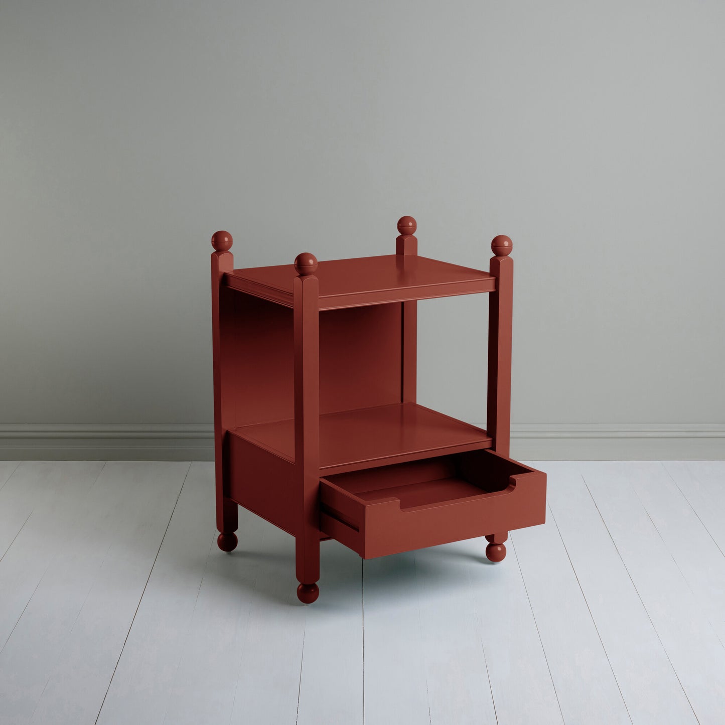 Slumber Bedside Table, Berry Red