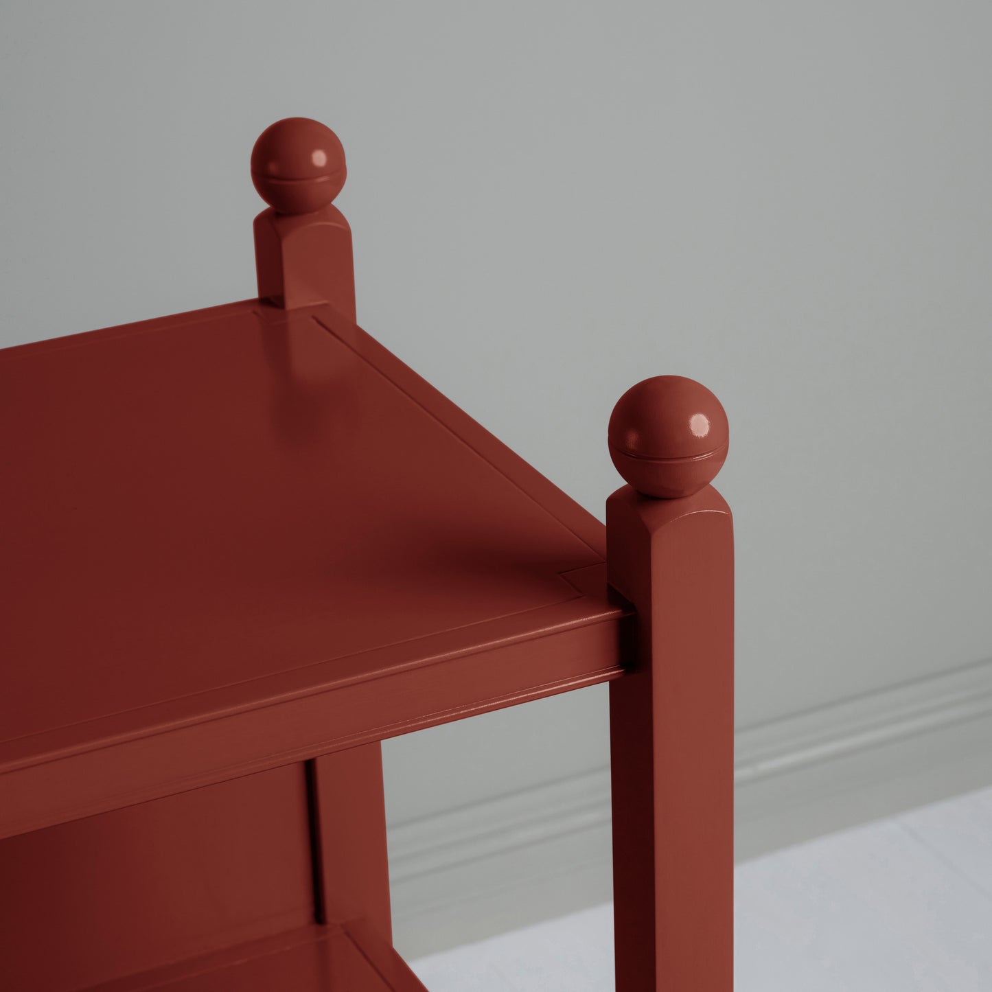 Slumber Bedside Table, Berry Red