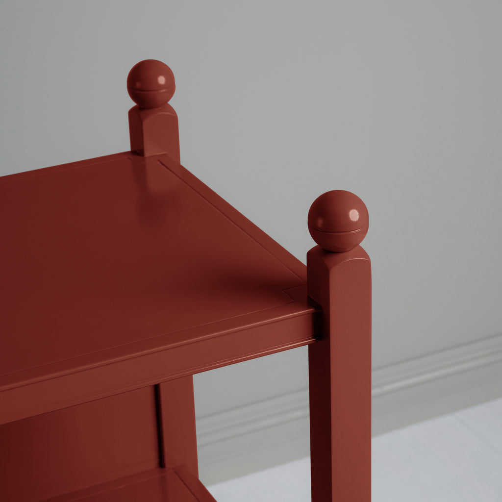  Slumber Bedside Table, Berry Red 