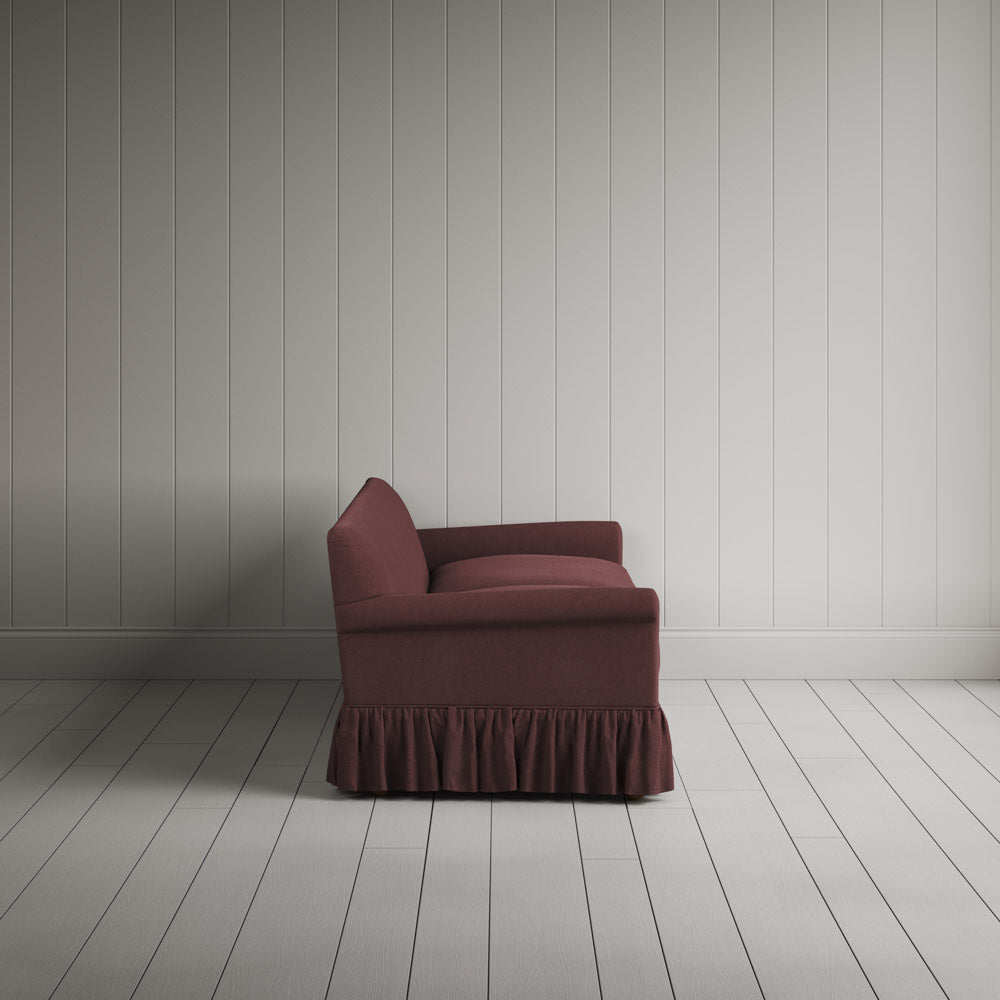  Curtain Call 4 seater sofa in Laidback Linen Damson 