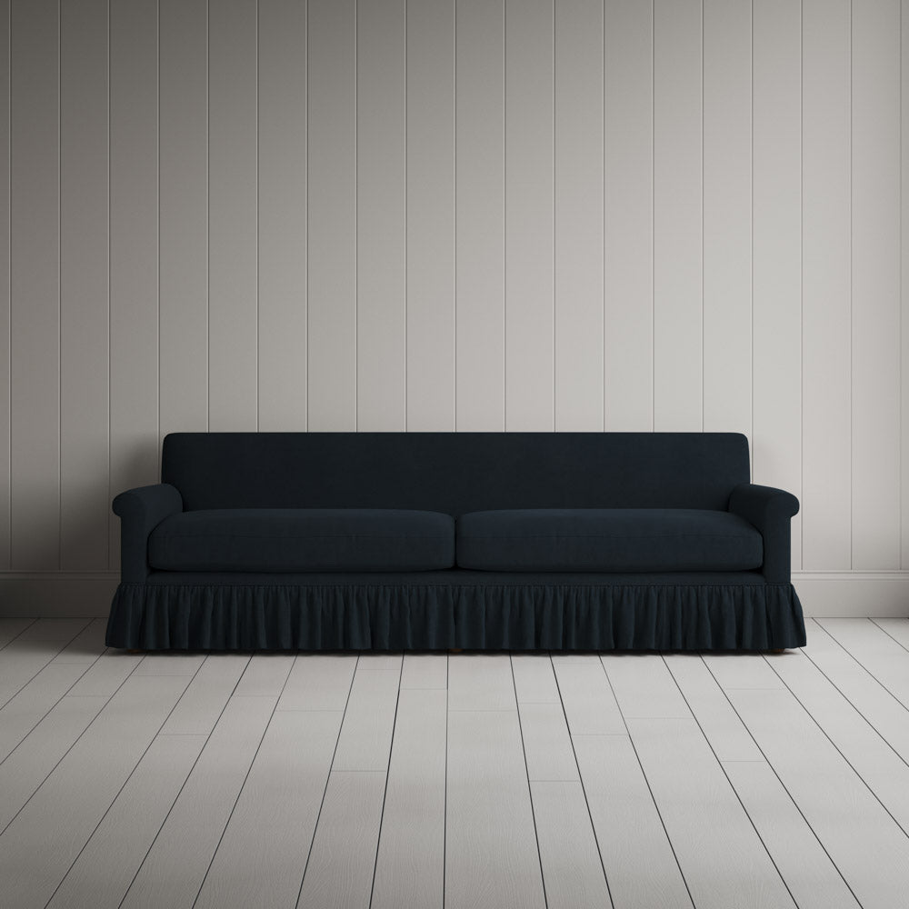  Curtain Call 4 Seater Sofa in Laidback Linen Midnight 