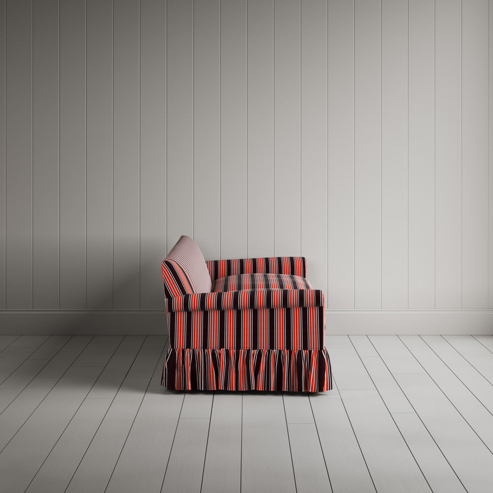  Curtain Call 4 Seater Sofa in Regatta Cotton, Flame 