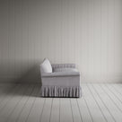 Curtain Call 4 Seater Sofa in Ticking Cotton, Blue Brown
