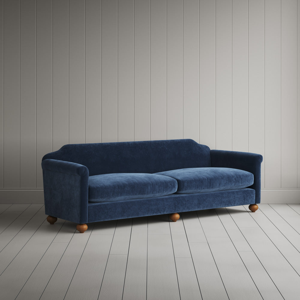 Large 4 seater sofa in Classic Corduroy Dark Blue - By NiX