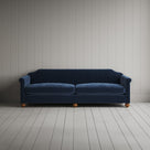 Dolittle 4 seater sofa in Classic Corduroy Dark Blue - NiX by Nicola Harding & Co.