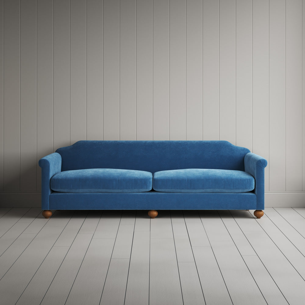  Dolittle 4 seater sofa in Classic Corduroy Harbour Blue - NiX By Nicola Harding & Co. 