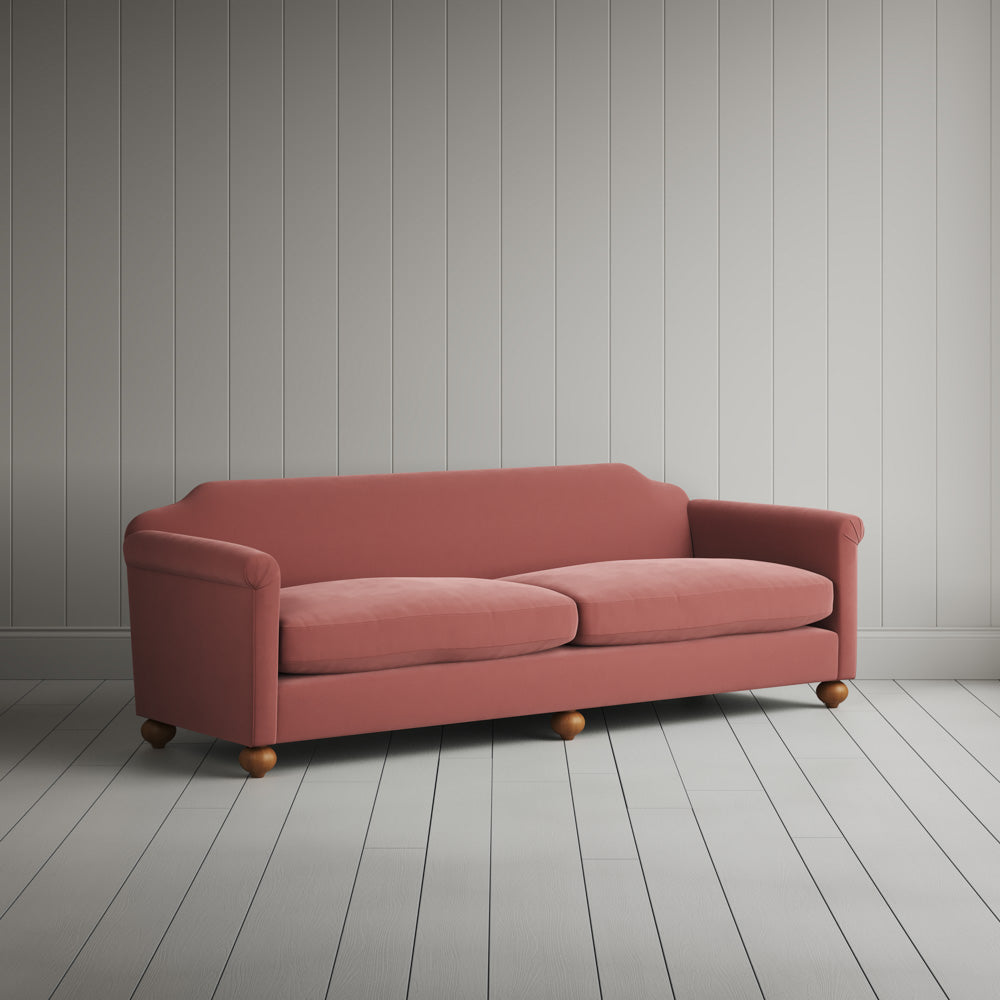  Dolittle 4 seater Sofa in Intelligent Velvet Damson 