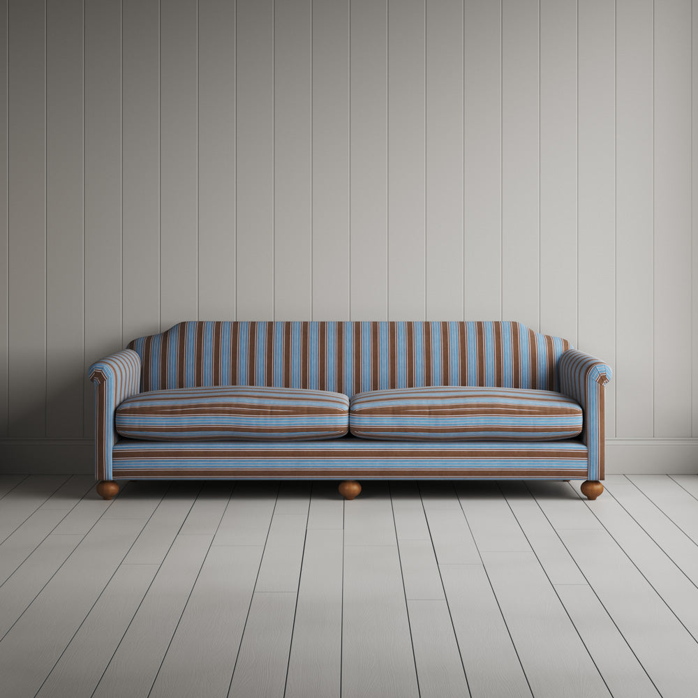 Dolittle 4 Seater Sofa in Regatta Cotton, Blue