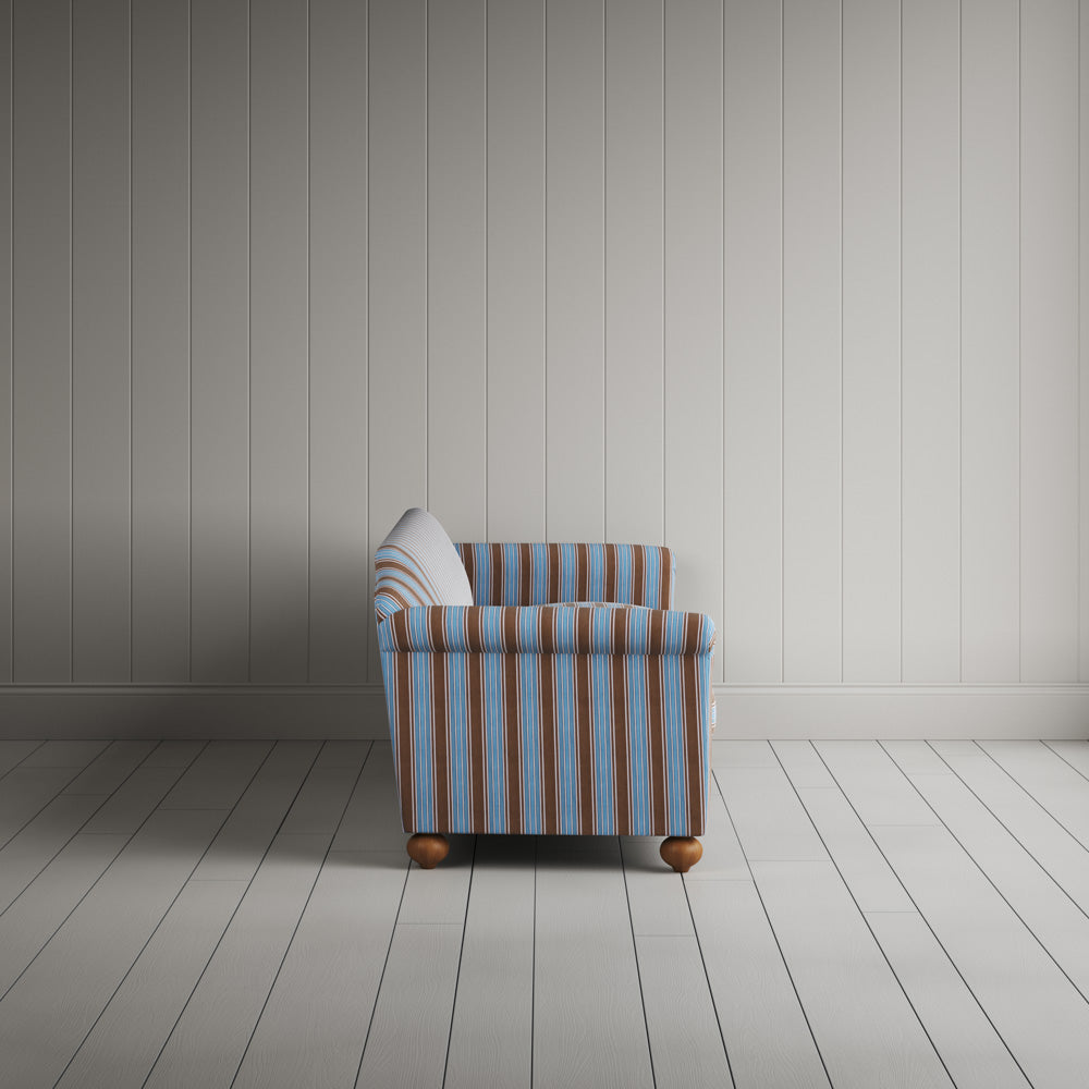  Dolittle 4 Seater Sofa in Regatta Cotton, Blue 
