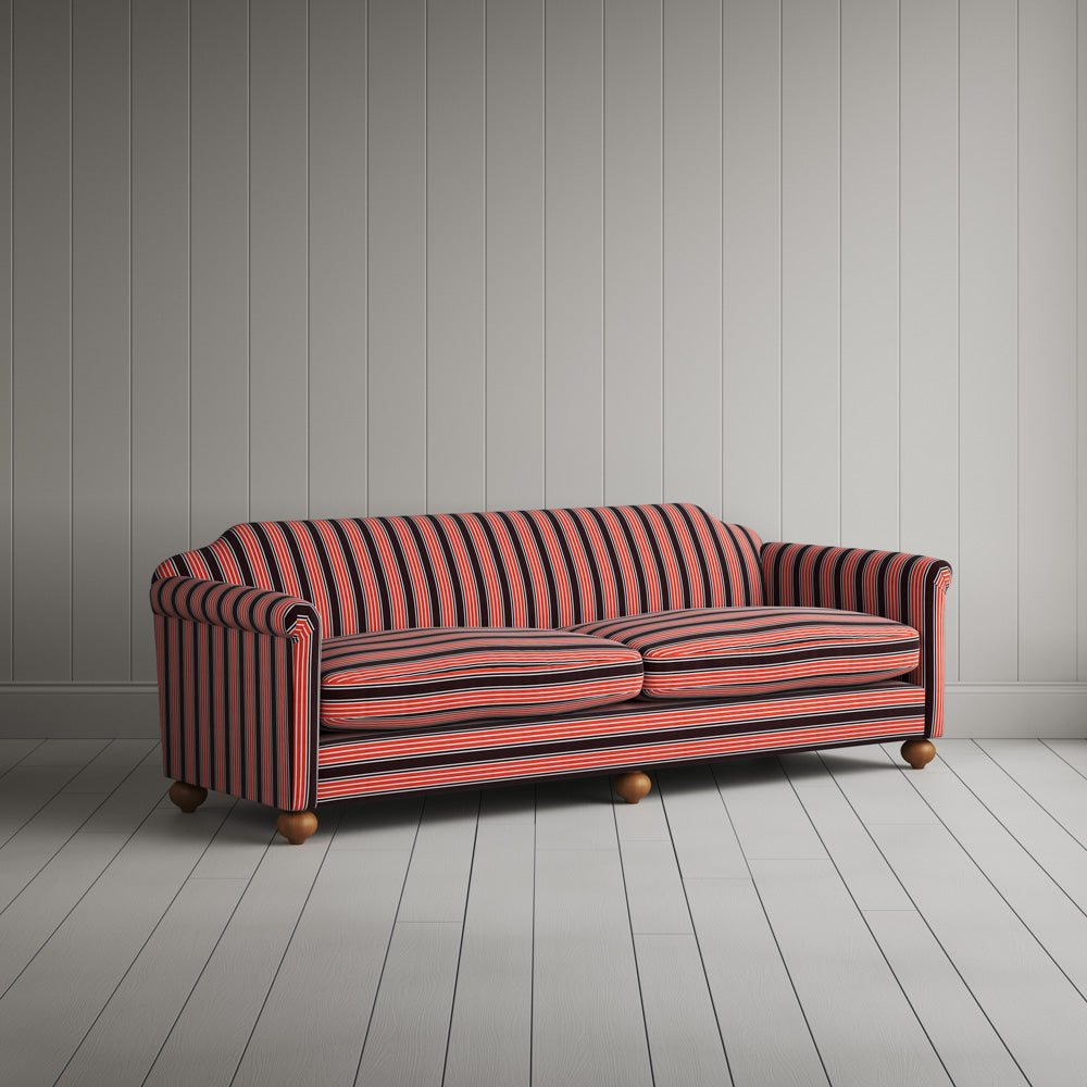  Dolittle 4 Seater Sofa in Regatta Cotton, Flame 