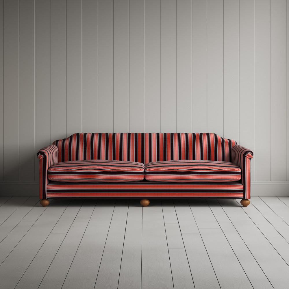  Dolittle 4 Seater Sofa in Regatta Cotton, Flame 