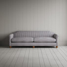 Dolittle 4 Seater Sofa in Ticking Cotton, Blue Brown
