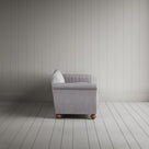 Dolittle 4 Seater Sofa in Ticking Cotton, Blue Brown