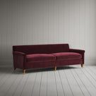 Large 4 seater sofa in Classic Corduroy Cherry