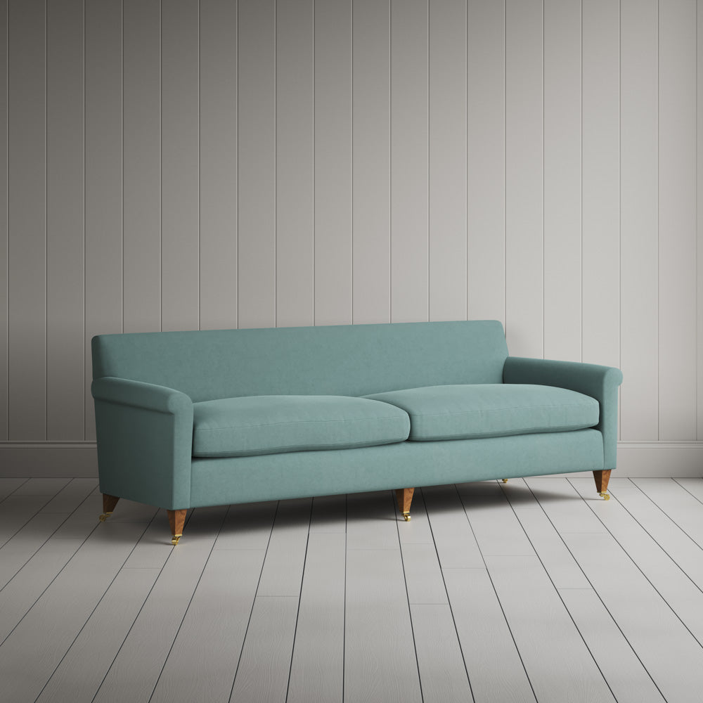 Idler 4 seater sofa in Laidback Linen Cerulean