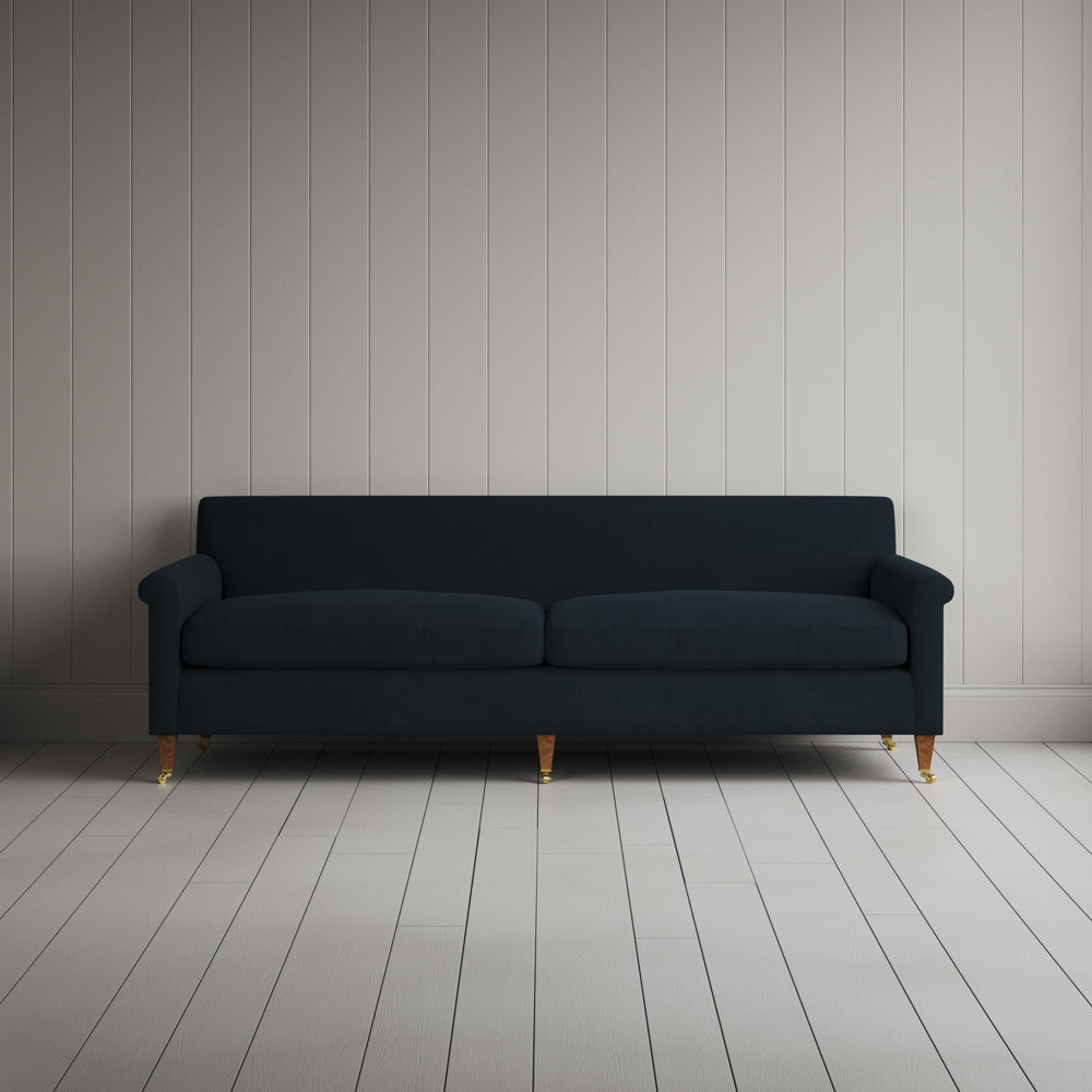 Idler 4 seater sofa in Laidback Linen Midnight