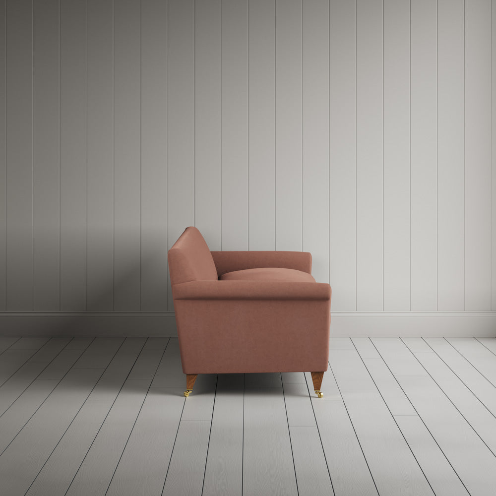  Side profile of Idler 4 seater sofa in Laidback Linen Roseberry 