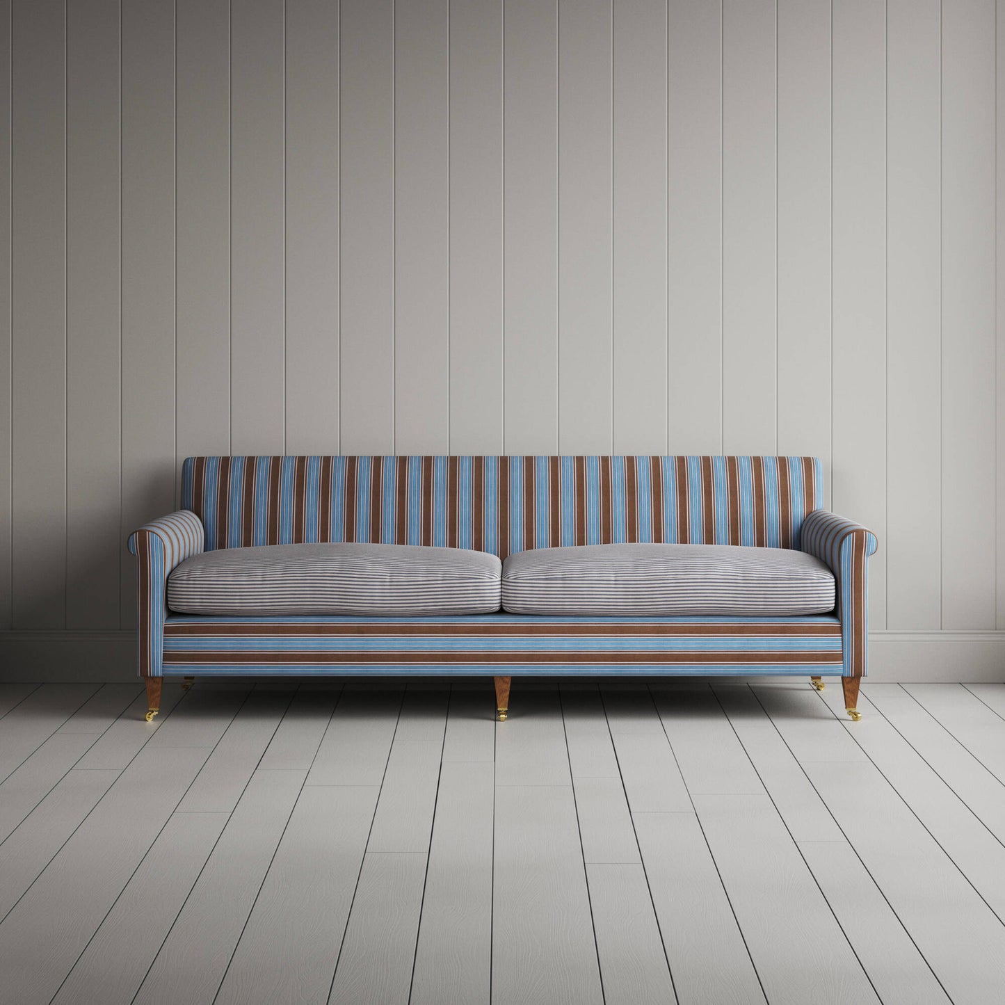 Front view of the Idler 4 seater sofa by NiX