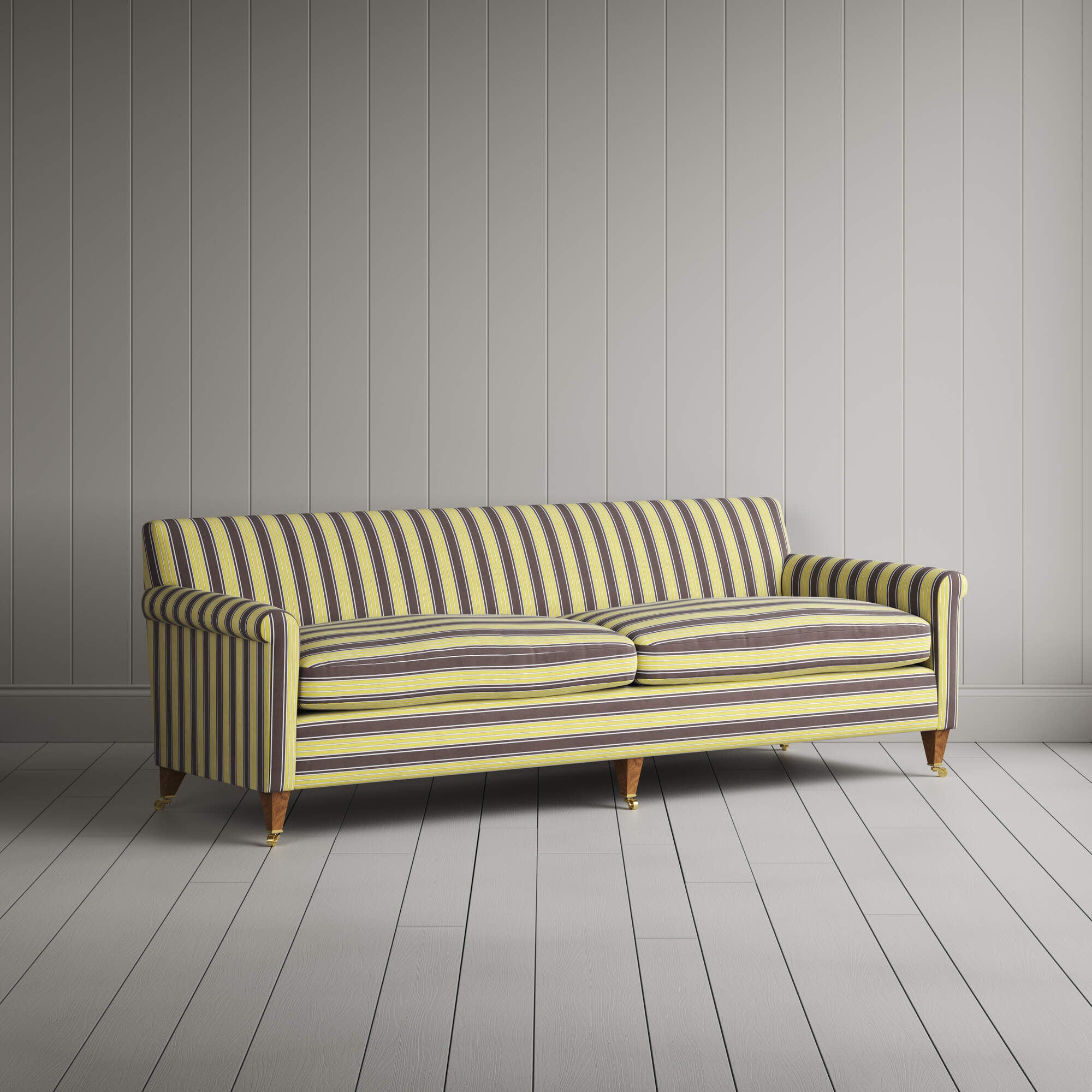  Idler 4 Seater Sofa in Regatta Cotton, Custard 