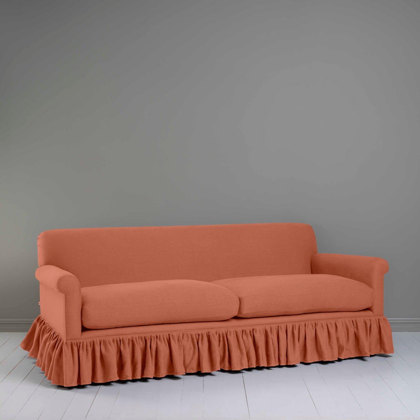 Curtain Call 4 Seater Sofa in Laidback Linen Cayenne