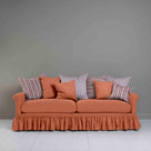  Curtain Call 4 Seater Sofa in Laidback Linen Cayenne, With NiX Special Square & Rectangle Cushions - Nicola Harding 