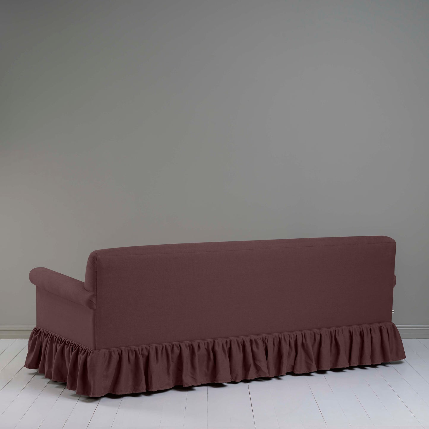 Back View of 4 seater sofa in (Purple)Damson - By NiX