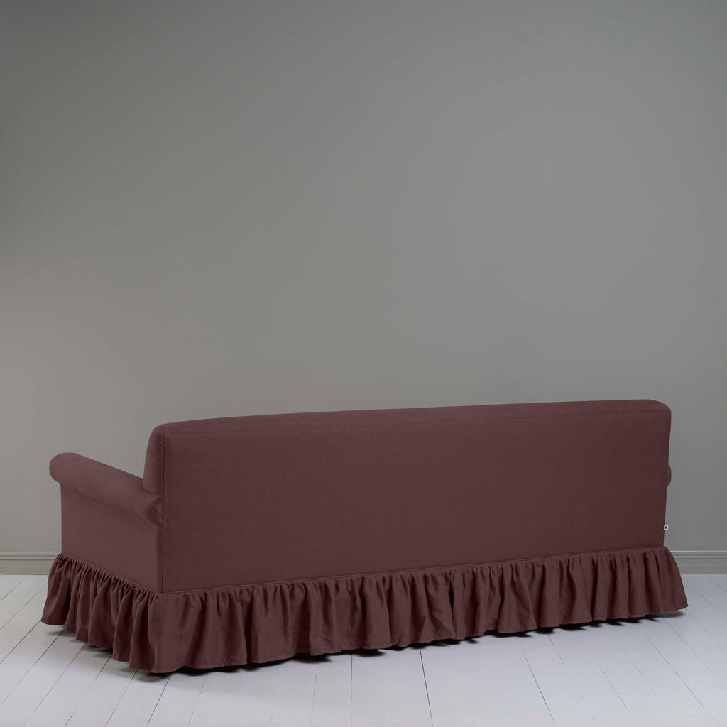  Back View of 4 seater sofa in (Purple)Damson - By NiX 