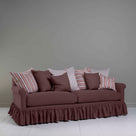  4 seater sofa in (Purple)Damson With Multiple Cushions - By NiX 