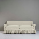  Curtain Call 4 Seater Sofa in Laidback Linen Dove, Front View - Nicola Harding 