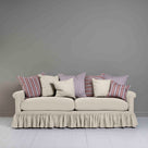  Curtain Call 4 Seater Sofa in Laidback Linen Dove, With NiX Square and Rectangle Cushions - Nicola Harding 