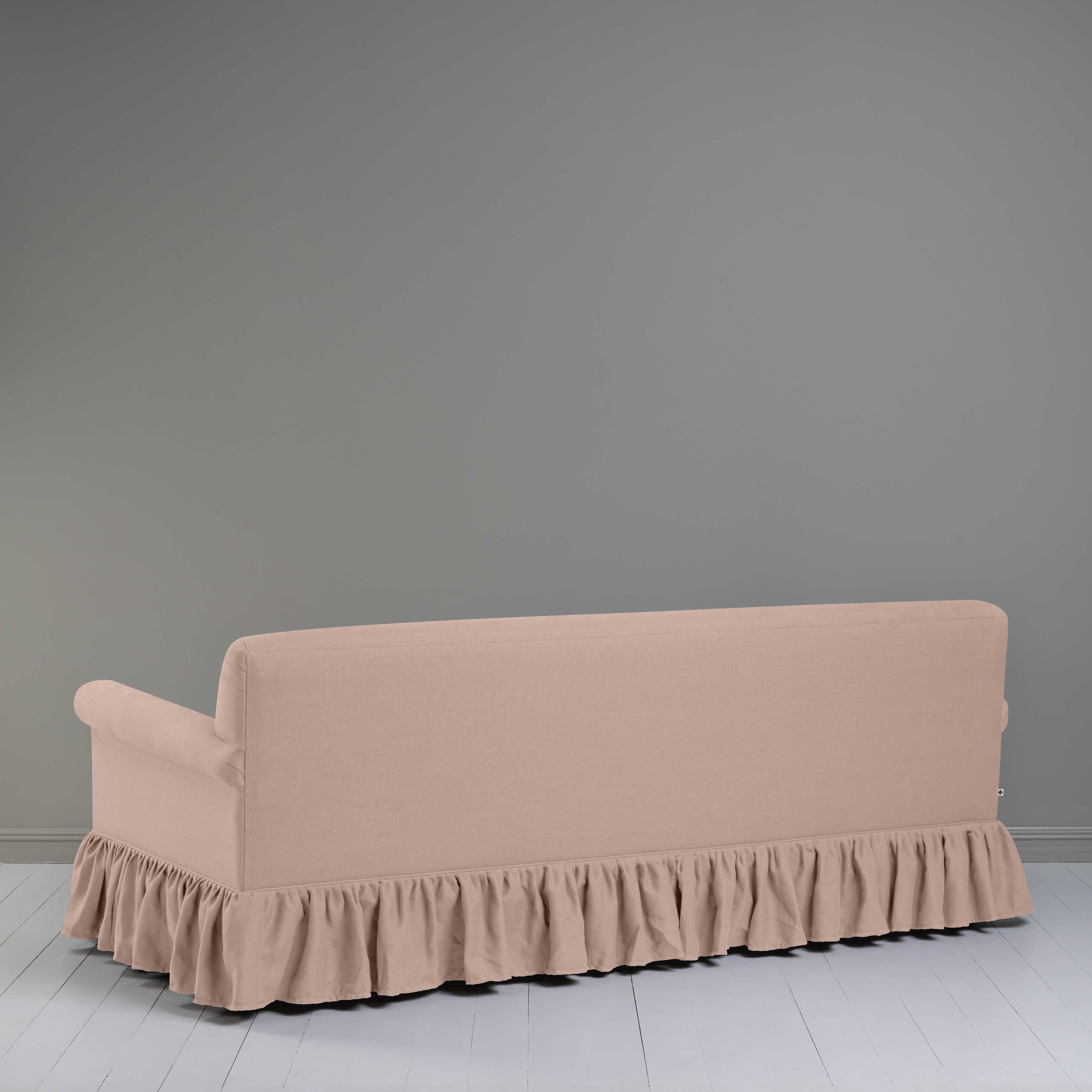  Curtain Call 4 Seater Sofa in Laidback Linen Dusky Pink 