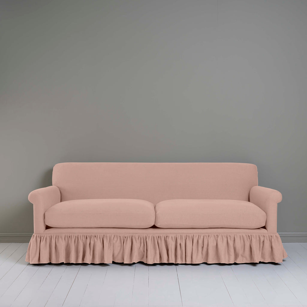  Curtain Call 4 Seater Sofa in Laidback Linen Dusky Pink 