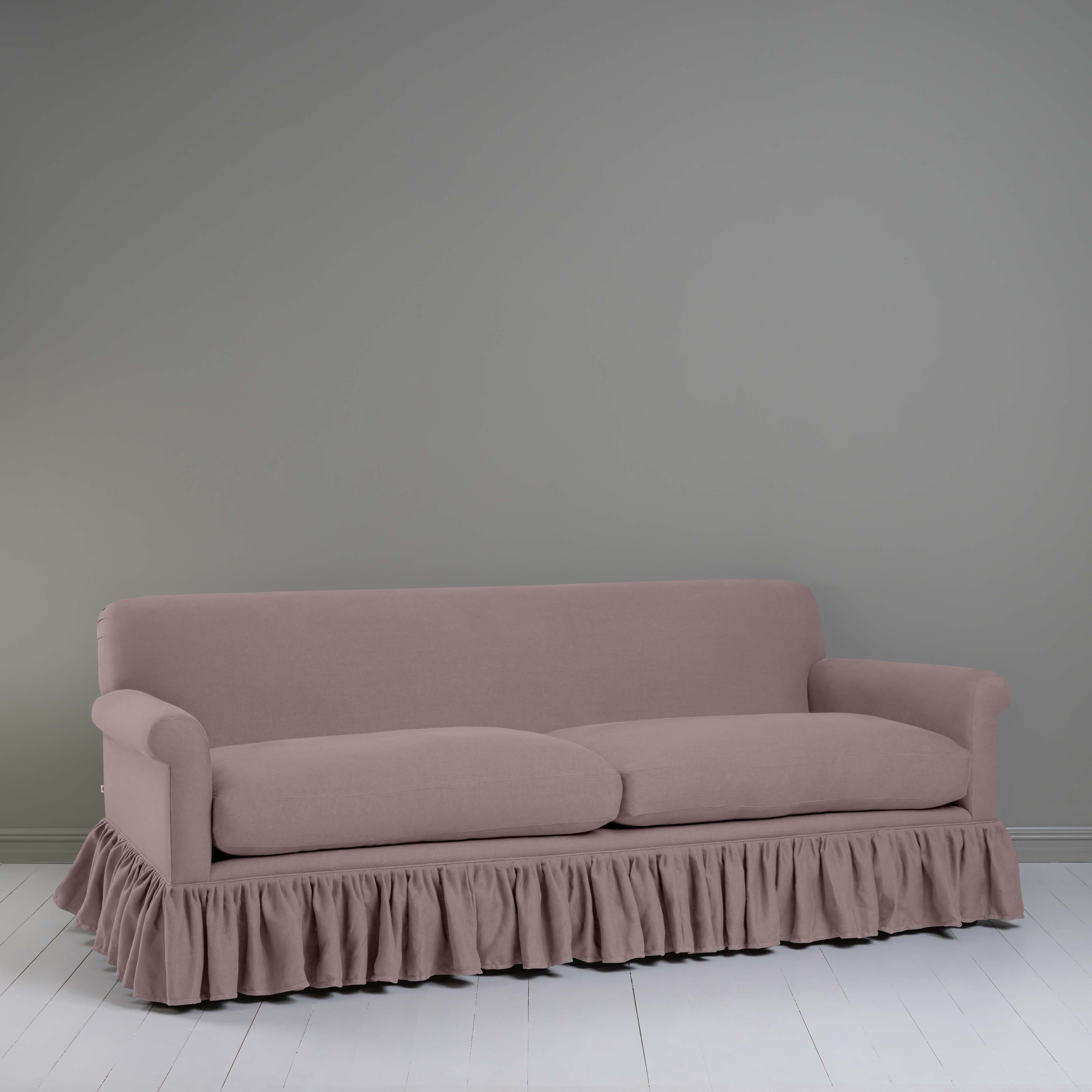  Curtain Call 4 Seater Sofa in Laidback Linen Heather - Nicola Harding 