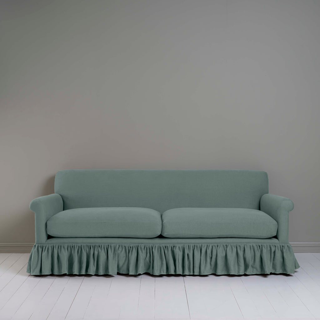  Curtain Call 4 Seater Sofa in Laidback Linen Mineral - Nicola Harding 