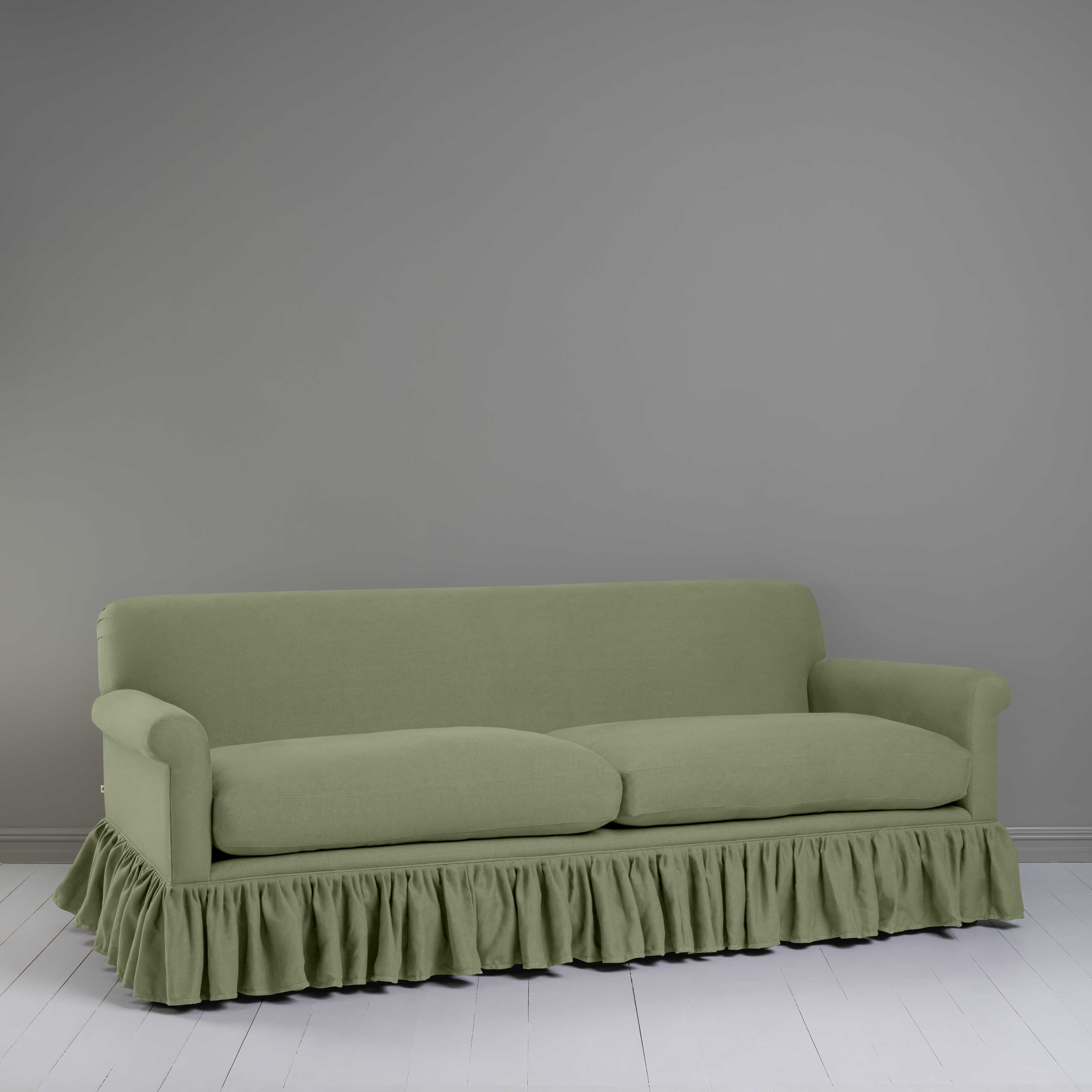  Curtain Call 4 Seater Sofa in Laidback Linen Moss 