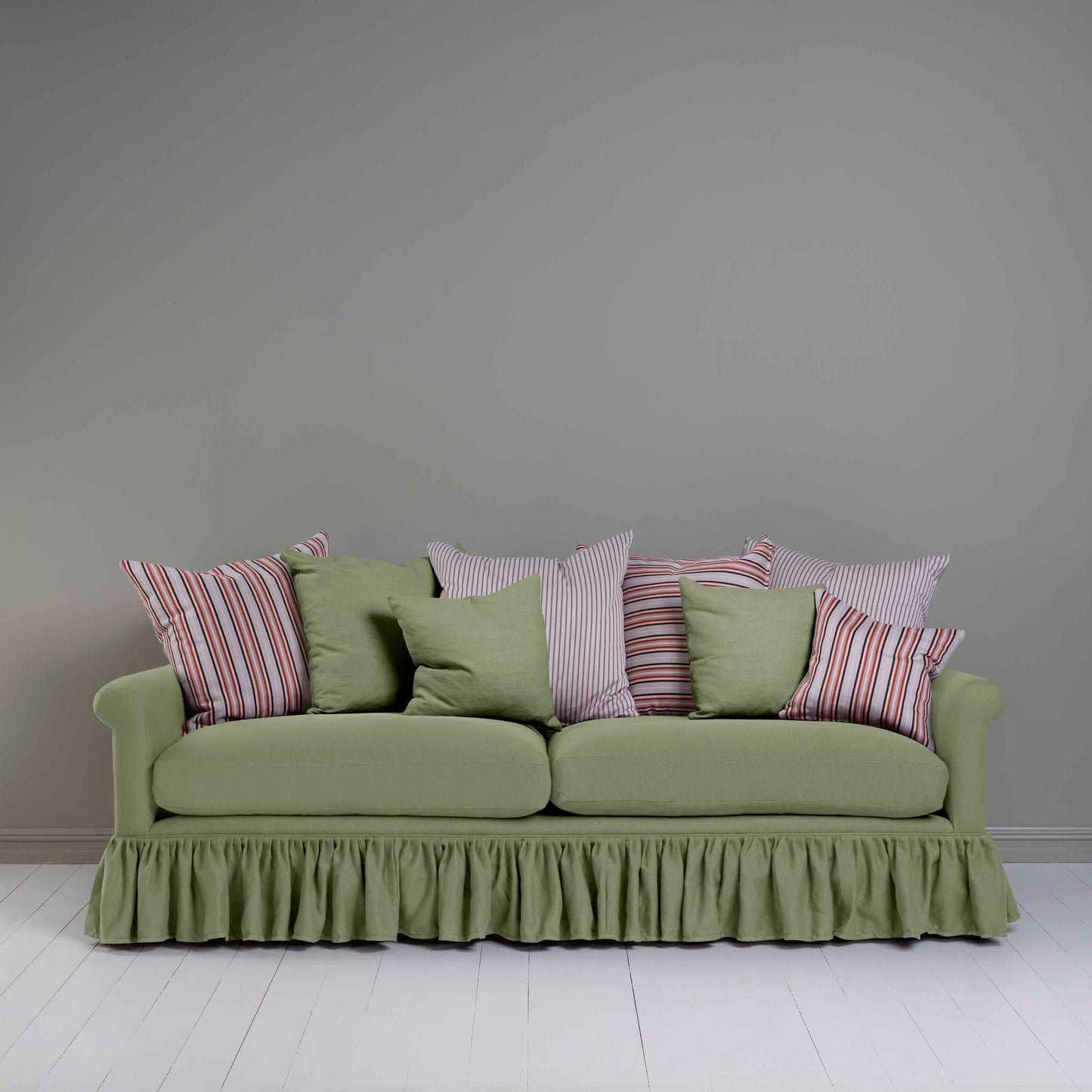 Curtain Call 4 Seater Sofa in Laidback Linen Moss